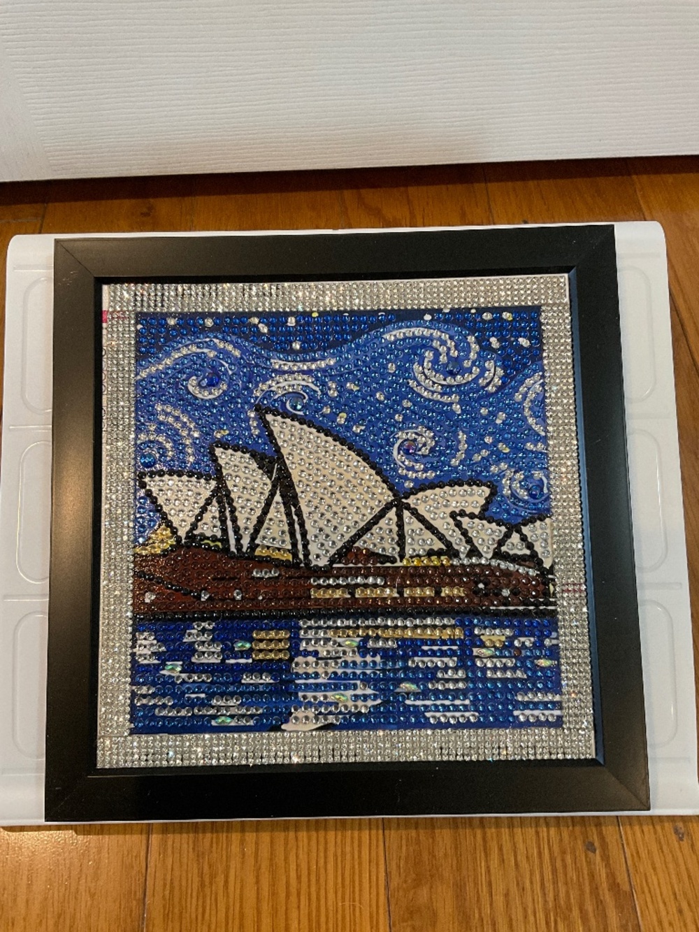 Diamond Art Framed Painting of Sydney Opera House, 8" x 8"
